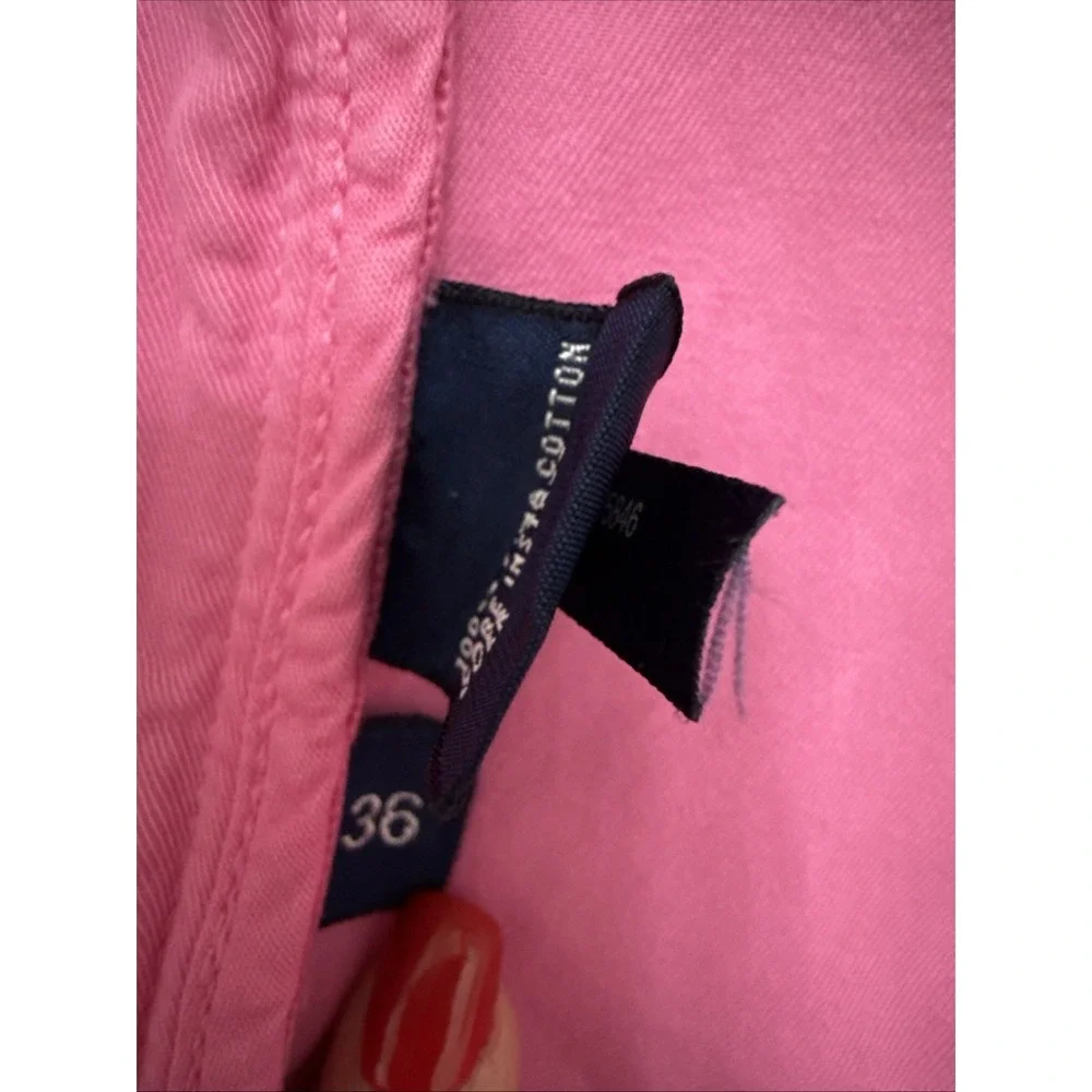 Polo Golf Ralph Lauren Pima Cotton Classic Chino Shorts Size 36‎ Casual Men Pink